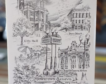 Yolanda Schofield Print- Downtown Geneva