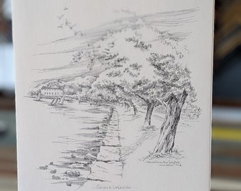Yolanda Schofield Print- Seneca Lakeside