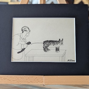 Kliban Cat From Cat Notepad- Cat Tail