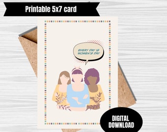 Women empowerment card march 8th