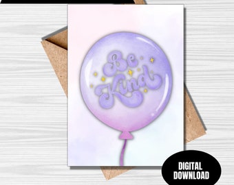 Be kind greeting card