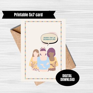 Women empowerment card march 8th