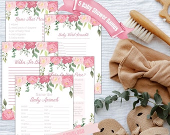 Baby shower game cards printable