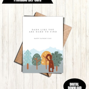 Il est difficile de s'amuser avec les pères comme vous Carte de vœux Bigfoot