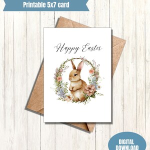 Happy Easter printable greeting card