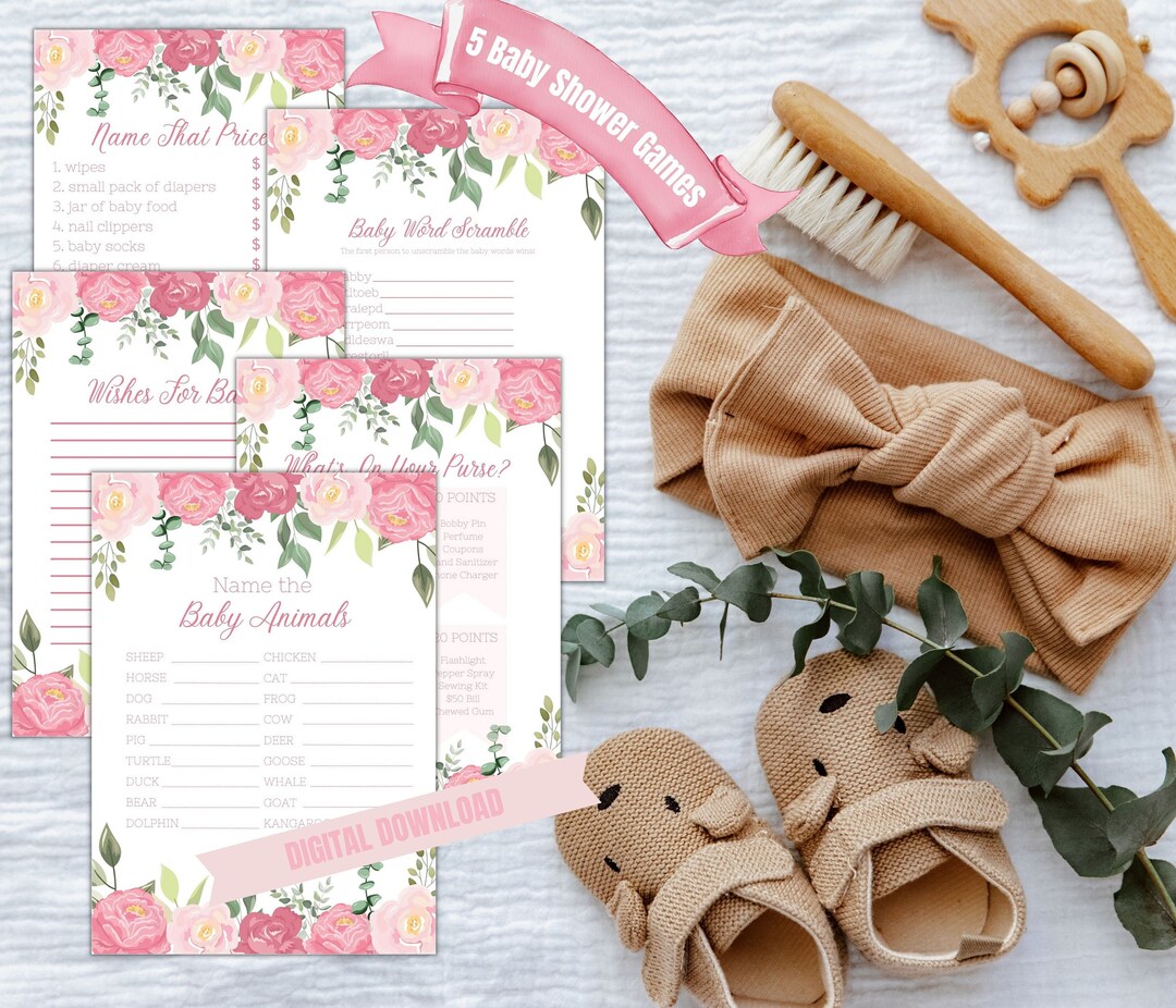 Baby Shower Game Cards Printable - Etsy