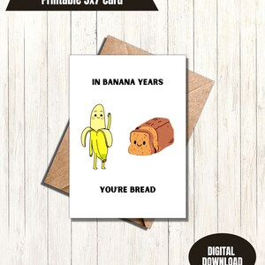 Lustige Bananenbrot Karte zum Geburtstag