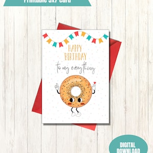 Happy birthday to my everything birthday printable greeting card