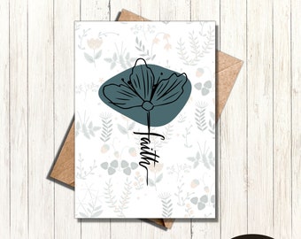 Faith printable greeting card