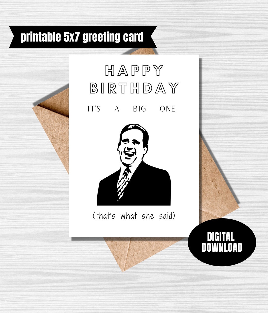 Funny Office Birthday Greeting Card Etsy