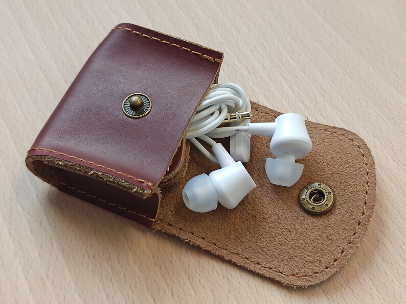 PU Leather Carry Bag With Headphone Holder Headphone Case Etsy