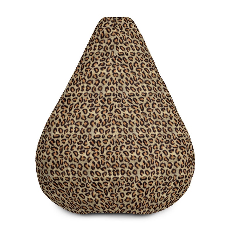 Leopard Animal Print Bean Bag Chair Cover Pouf Puff Etsy