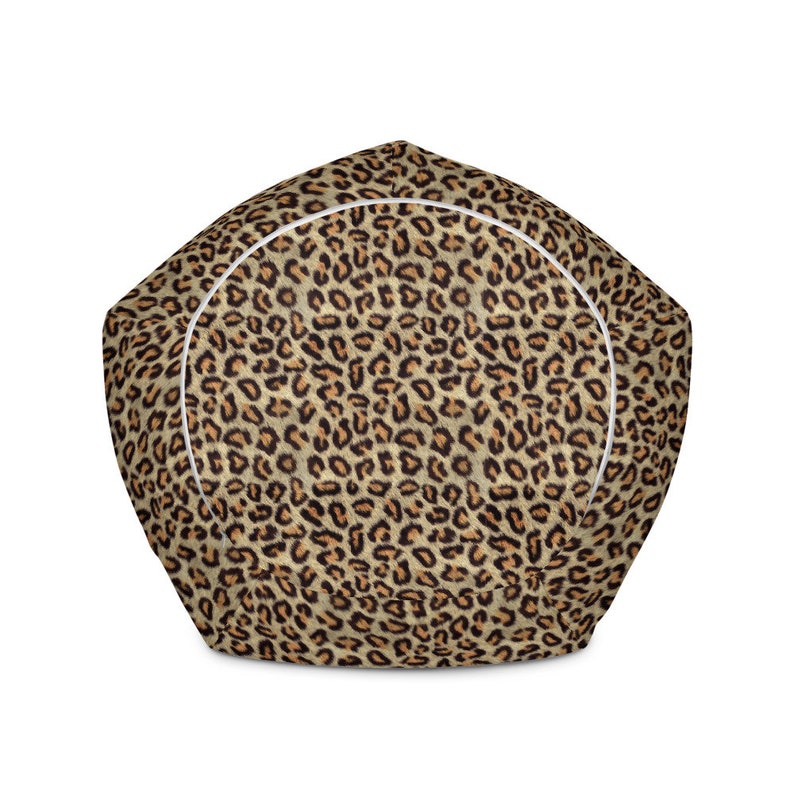 Leopard Animal Print Bean Bag Chair Cover Pouf Puff Etsy