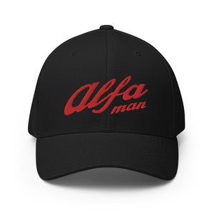 Alfa man cap  for Alfa Romeo lovers - Structured Twill Cap
