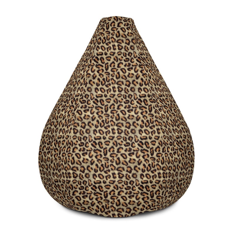 Leopard Animal Print Bean Bag Chair Cover Pouf Puff Etsy