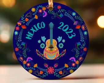 Mexican christmas ornament 2023 mexico ornament gift for traveler souvenir Mexico christmas ornament mexican housewarming gift mexico music