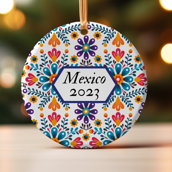 Mexican Art Christmas Ornament Etsy