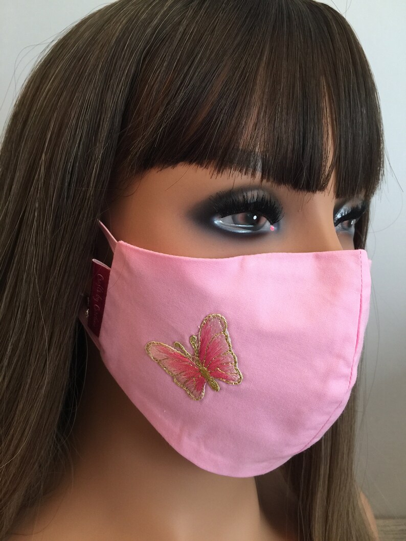 Butterfly Face Masks Beautiful Handmade Washable Reusable Etsy UK