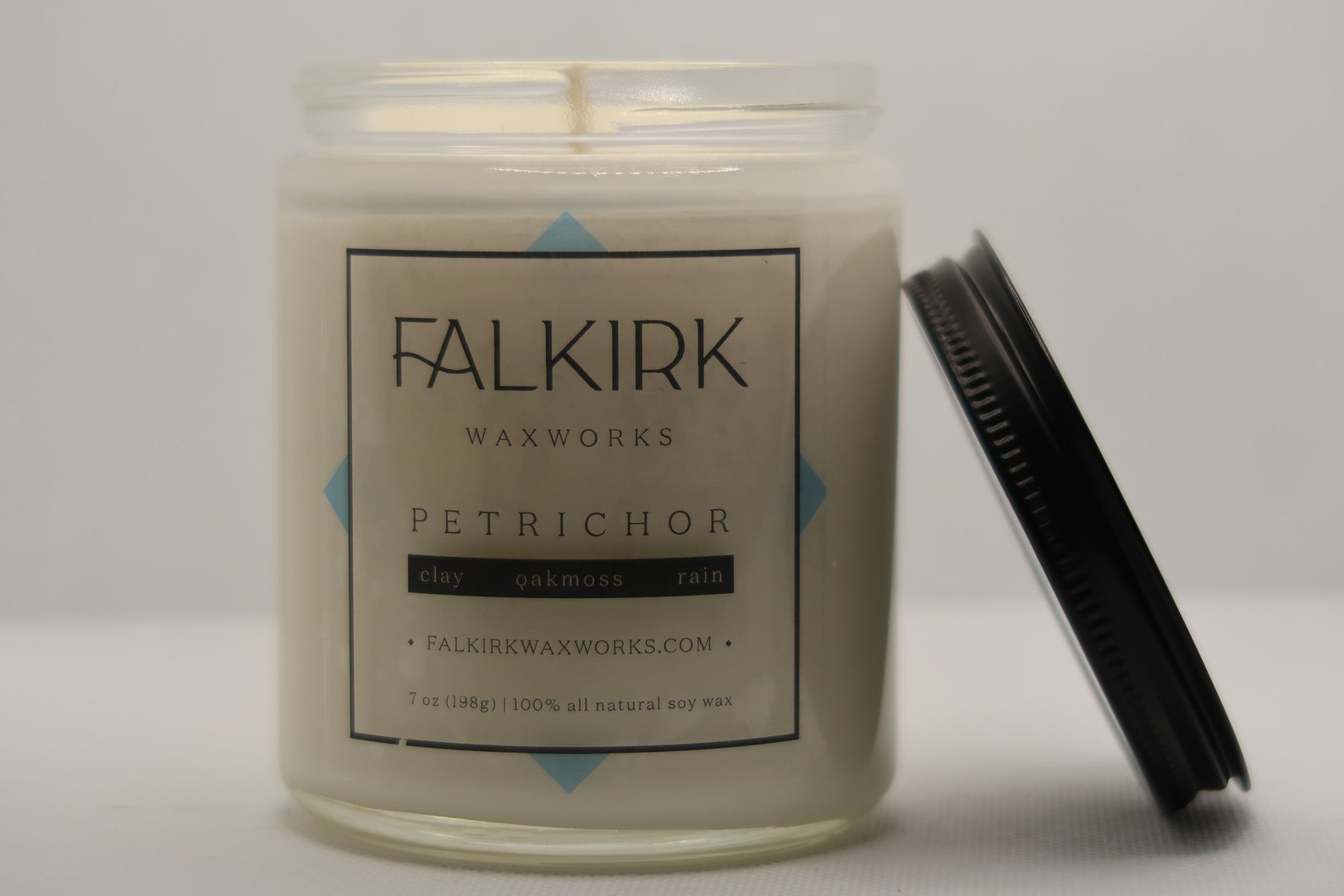 Falkirk Waxworks Petrichor All Natural Soy Wax Candle Hand Poured in the USA 7oz Etsy