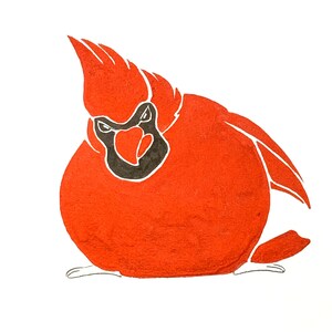 original Illustration dicker Vogel