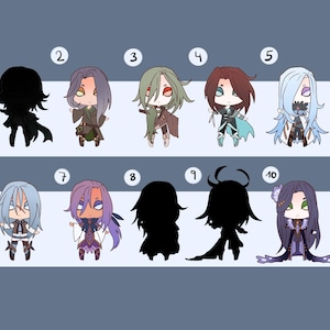 Diseño de personajes - adopción - descarga digital