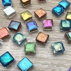 Colorshift Aquarellfarbe - set- Metalic - Interference - Minis - 5 Stück - zufällige Auswahl