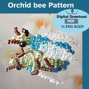 Instructions for beaded animal orchid bee PDF download