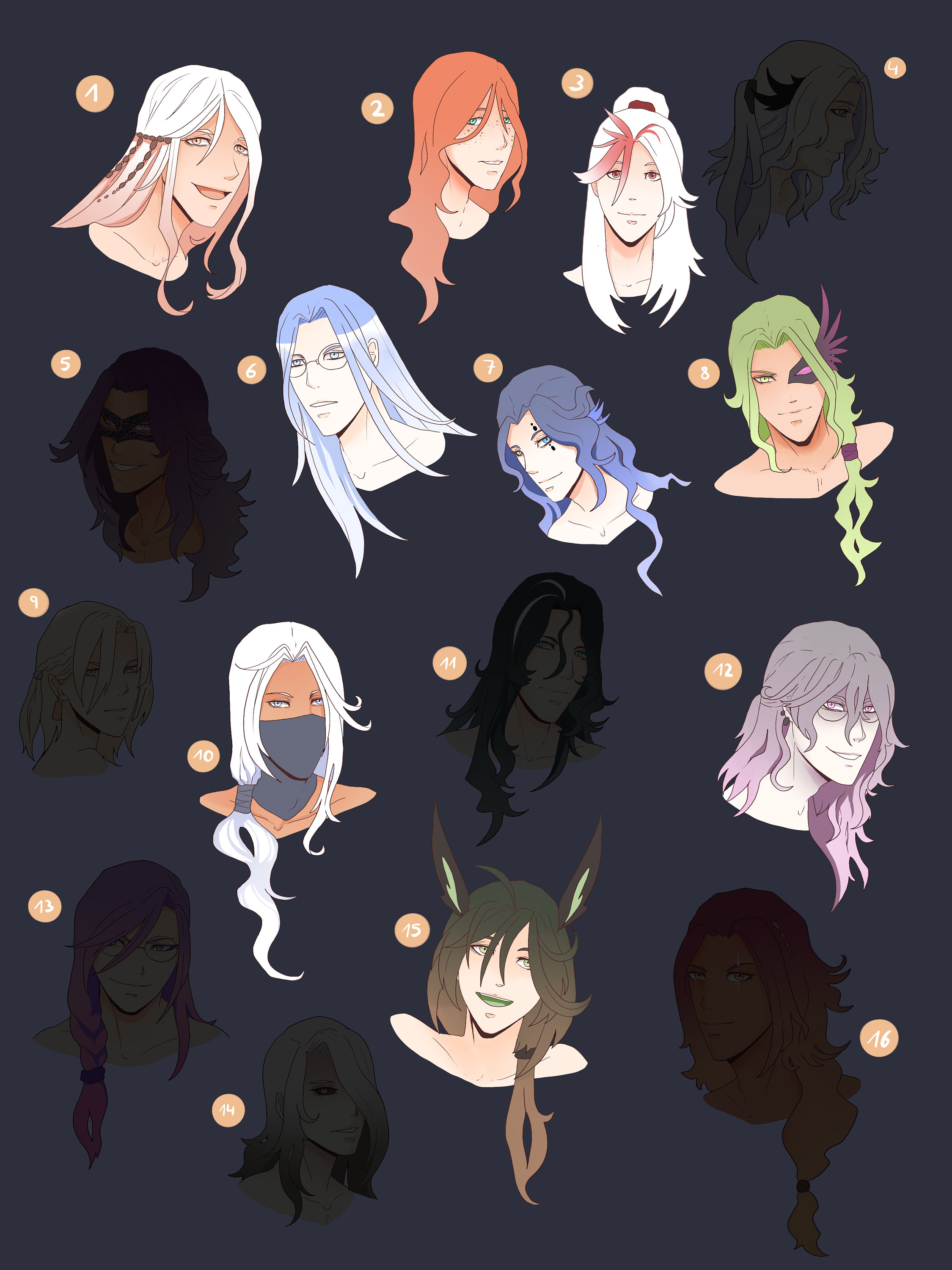 Portrait Characterdesign Adopt a Character Digital Download Etsy