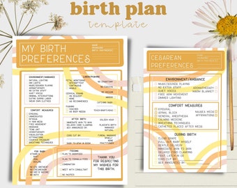 downloadable birth plan