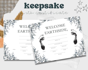 customizable footprint keepsake | birthworker gift | client gift | homebirth midwife