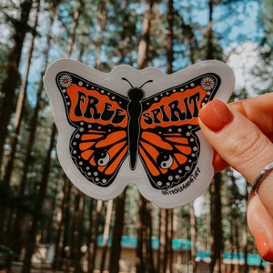 Free Spirit Butterfly Sticker | Butterflies | Live Free