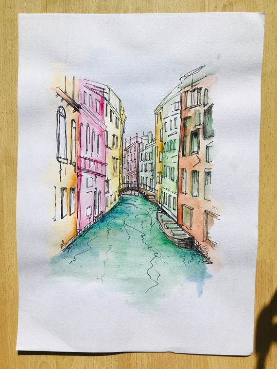 VENICE Watercolour painting