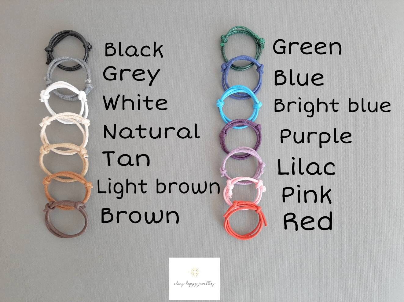 Personalised Anklet Custom Anklet Cotton Anklet Minimal Etsy UK