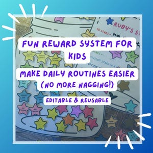 Reward Jar for Kids – Positive Behaviour & Routine Chart (Tantrums Support, Chore Chart, Printable Token System)