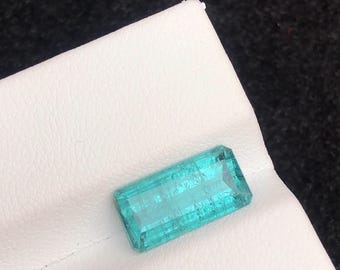 Natural Paraiba Color Tourmaline 3.25ct from Afghanistan – Emerald Cut