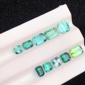 6.35ct Mixed Color Tourmaline: Afghanistan  loose Gemstones for Jewelry
