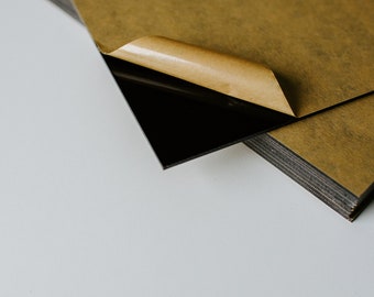AcrylicBlank Black Acrylic Sheet with Customized Rounded Corners 2 Pieces 1/8 Thick Black, 16 x 20 Click for More Sizes AcrylicBlank Black Acrylic Sheet with Customized Rounded Corners 2 Pieces 1/8 Thick Black, 16 x 20 Click for More Sizes