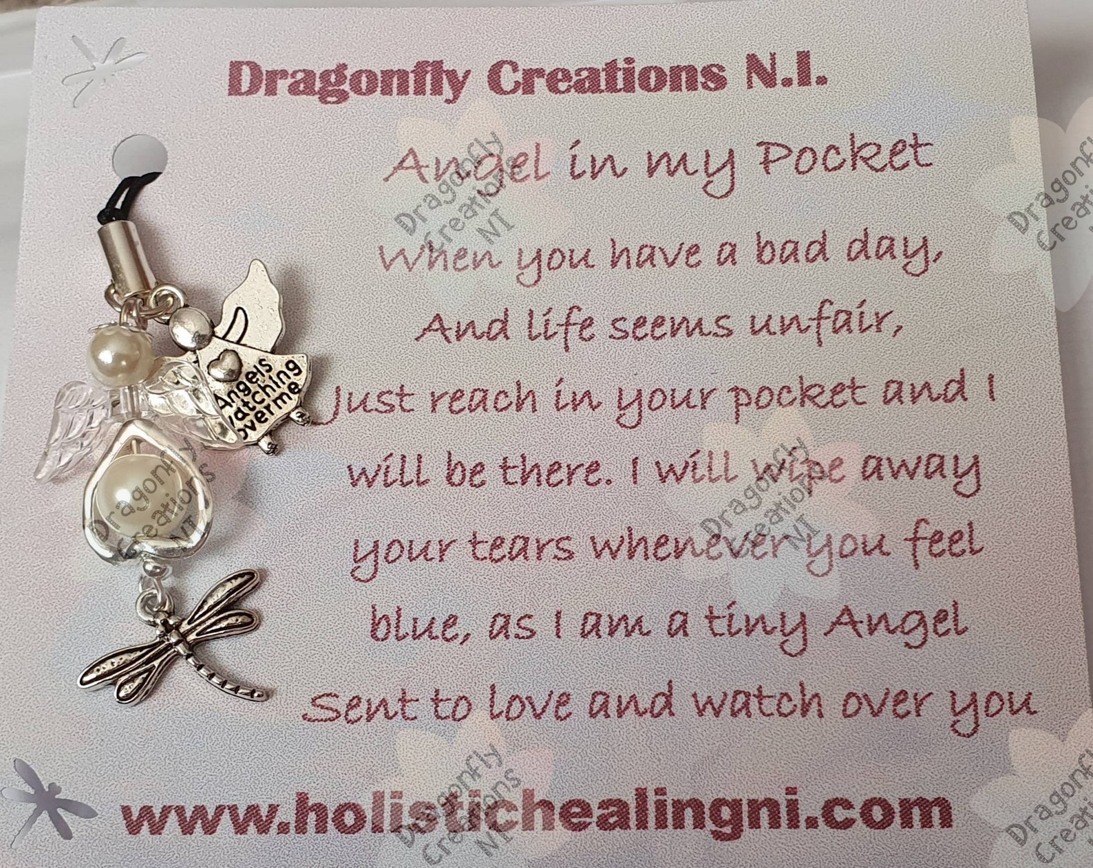 Unique Guardian Angel in my Pocket angel blessing lucky Etsy