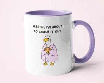 Funny Crash Out Mug, Silly Goose Mug, Funny Office Mug, Funny Quote Mug, Friendship Gift, Work Colleague Gift, Joke Secret Santa Gift
