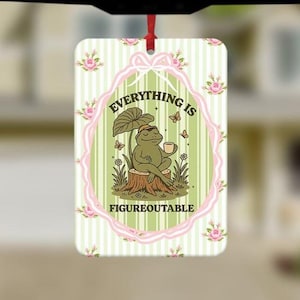 Lustiges Zitat Auto-Lufterfrischer, lustiger Auto-Lufterfrischer, Autozubehör, lustiges meme Geschenk, lustiges Auto-Geschenke, Frosch-Liebhaber-Geschenk, Freundschaftsgeschenke