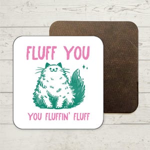 Funny Quote Coaster, Funny Gifts, Funny Office Coaster, Joke Present, Funny Coasters, Cat Lover Gift, Colleague Gift, Co-worker Gift