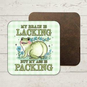 Funny Frog Coaster, Funny Gifts, Funny Office Coaster, Joke Present, Funny Coasters, Best Friend Gift, Colleague Gift, Co-worker Gift