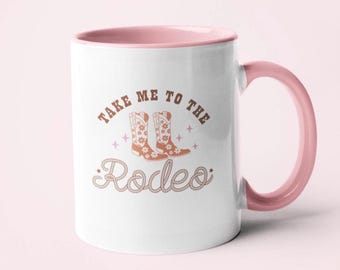 Ta mig till rodeomugg: Rolig cowgirl-present, Lets Go Girls, Yeehaw Country, 313 ml