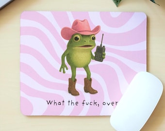 Funny Cowboy Frog Mouse Pad, Funny Mouse Pad, Funny Office Gifts, Work Bestie Gift, Colleague Gifts, Funny Meme Gifts, Frog Lover Gift