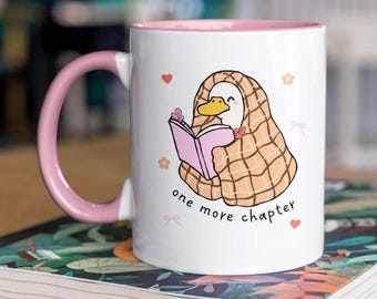 One More Chapter Mug, Bookish Gifts, Book Lover Gift, Bookworm, Novelty Joke Mug