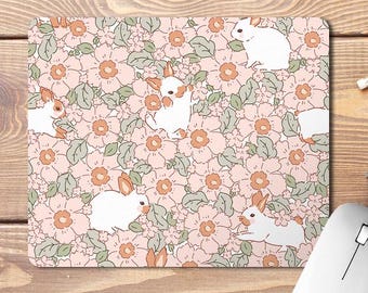 Cute Bunny Print Mouse Pad, Funny Mouse Pad, Funny Office Gifts, Work Bestie Gift, Colleague Gifts, Funny Meme Gifts, Bunny Lover Gift