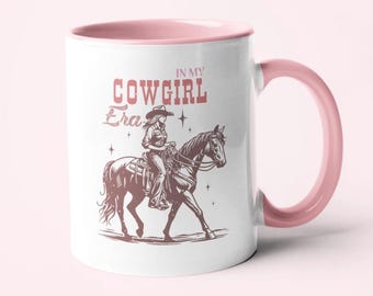 Mugg från min cowgirl-era: Yeehaw Country Style, Let's Go Girls, rolig arbetsgåva
