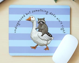 Funny Raccoon Mouse Pad, Funny Mouse Pad, Funny Office Gifts, Work Bestie Gift, Colleague Gifts, Funny Meme Gifts, Raccoon Lover Gift