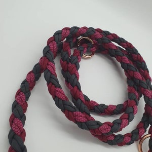 Paracord Hundeleine Leine Gold Handmade Kurzführerleine Bild 2