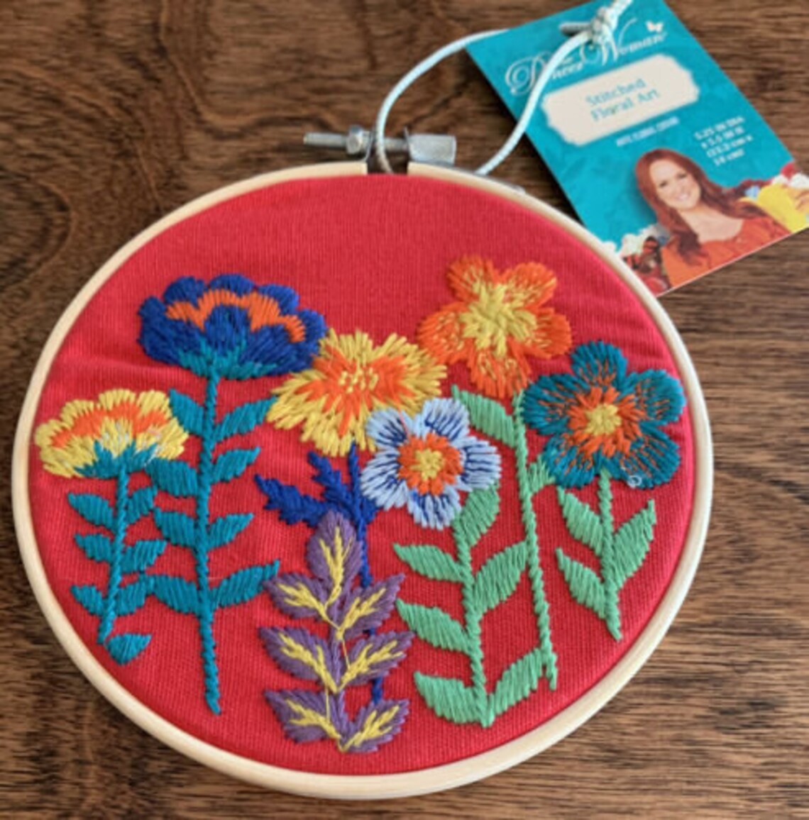 NWT Pioneer Woman Stitched Floral Art Red Fabric in a 5 in. Etsy